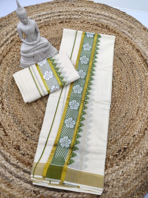 FIVE PETAL FLOWER PRINT SETMUNDU - Image 3