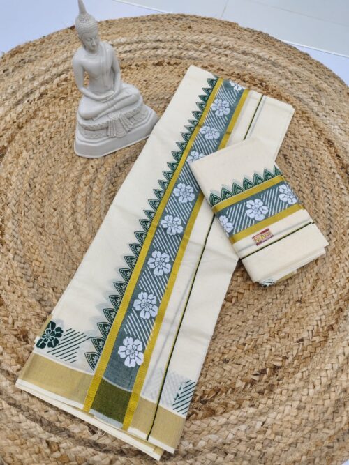 FIVE PETAL FLOWER PRINT SETMUNDU - Image 5