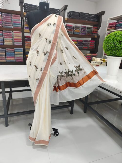 BUTTERFLY EMBROIDERY SAREE - Image 2