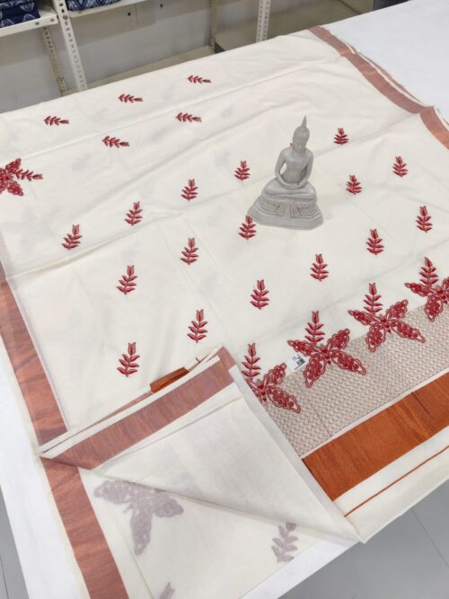 BUTTERFLY EMBROIDERY SAREE - Image 4