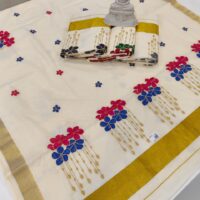 FLORL EMBROIDERY SAREE