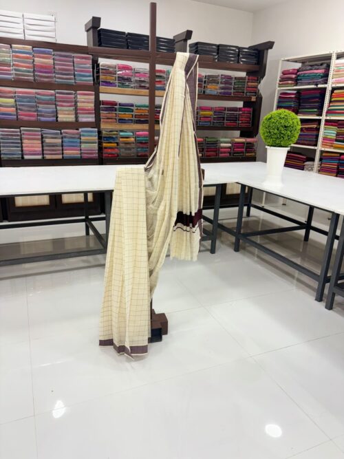 CHECKED SET SAREE - Image 2