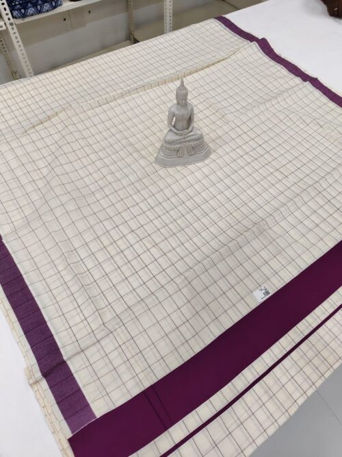 CHECKED SET SAREE - Image 9