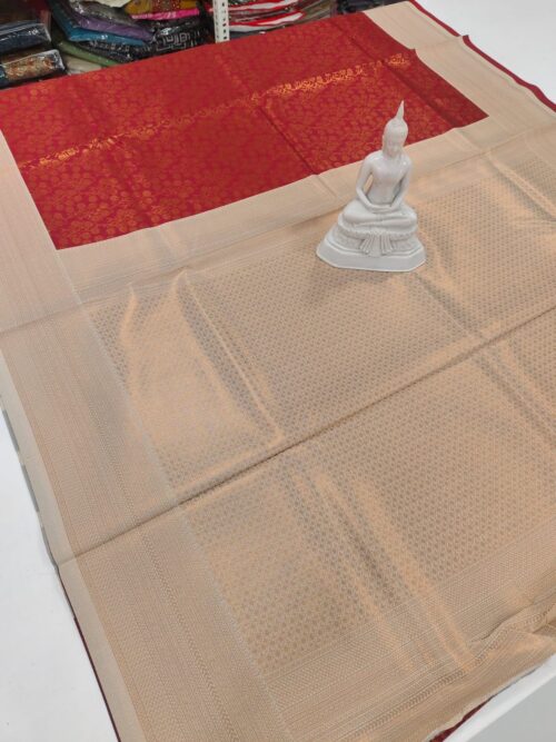 SEMI SILK BROCAD SAREE - Image 7