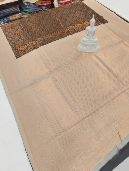 SEMI SILK BROCAD SAREE - Image 6