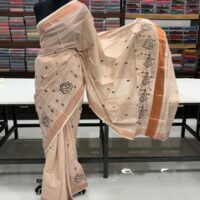 KERALA SAREE COPPER TISSUE EMBROIDERY