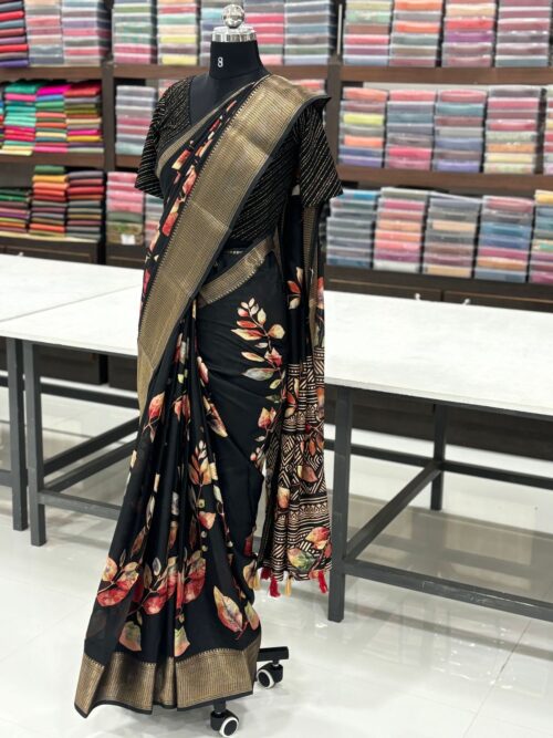 DIGITAL PRINTED BANARASI SAREE